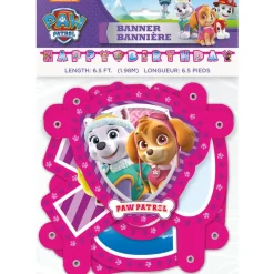 Paw Patrol Girl Birthday Banner 6.5' | 1ct