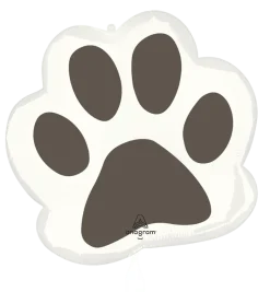 Pawsome Party Paw Print Super Shape Mylar Balloon, 22" | 1ct