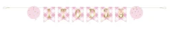 Pennant Pink Gingham Banner 6ft | 1ct