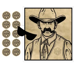 Pin The Badge On The Sheriff Game | 1ct