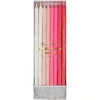 Pink Glitter Candles | 24ct