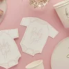Pink Baby Girl Onesie Shaped Luncheon Napkins | 16ct