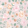Pink Blooms Foil Lunch Napkins | 16ct