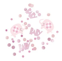 Pink Floral Elephant Confetti | 1ct