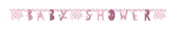 Pink Floral Elephant Jointed Banner 6ft | 1ct