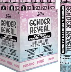 Pink Gender Reveal Confetti And Powder Cannon 12" | 1ct