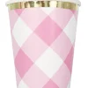 Pink Gingham Cup 9oz | 8ct