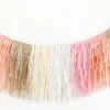 Pink Marble Layered Tissue Fringe Garland | 1ct