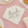Pink Ombre Bride To Be Diamond Shaped Napkins | 16ct