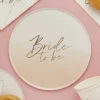 Pink Ombre Bride To Be Paper Plates | 8ct