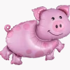 Pink Pig Supershape Mylar Balloon | 1ct
