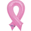 Pink Ribbon Supershape Balloon 36" | 1 ct