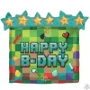 Pixel Party Birthday Supershape Balloon 25" | 1ct