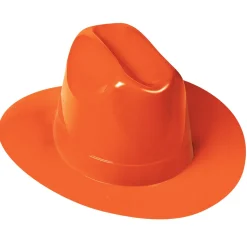 Plastic Cowboy Hat - Orange | 1ct