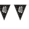 Plastic Prismatic 40th Birthday Flag Banner 9ft | 1ct