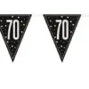 Plastic Prismatic 70th Birthday Flag Banner 9ft | 1ct