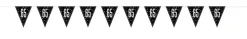 Plastic Prismatic 65th Birthday Flag Banner 9ft | 1ct