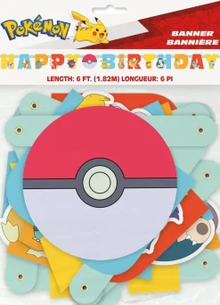 Pokemon Happy Birthday Banner 6' | 1ct