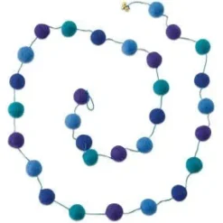 Pool Blue Pompom Garland 6ft | 1ct