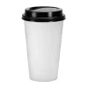 Premium Paper Coffee Cups With Lids 16 oz. | 60 ct