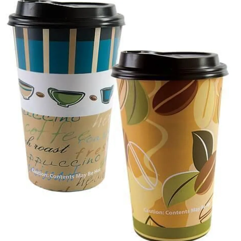 Premium Paper Hot/Cold Cups 12 or 16 oz. | 16 ct