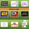 Print to order birthday yard signs 24"x18" | 1ct
