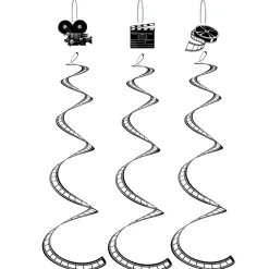 Printed Filmstrip Whirls | 3ct