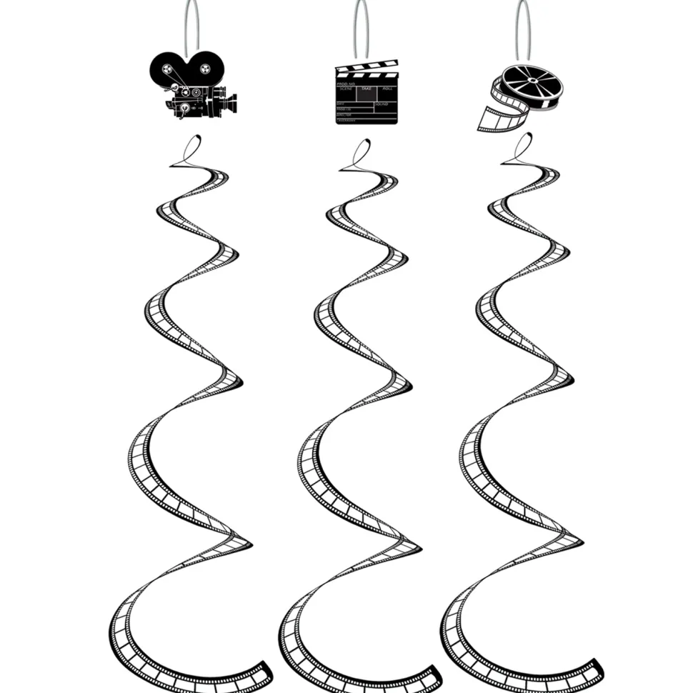 Printed Filmstrip Whirls | 3ct