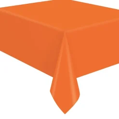 Pumpkin Orange Flannel Back Tablecover | 1ct