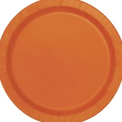 Pumpkin Orange Paper Plates 10" | 50ct