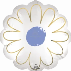Purple Daisy Supershape Satin Mylar Balloon 21" | 1ct