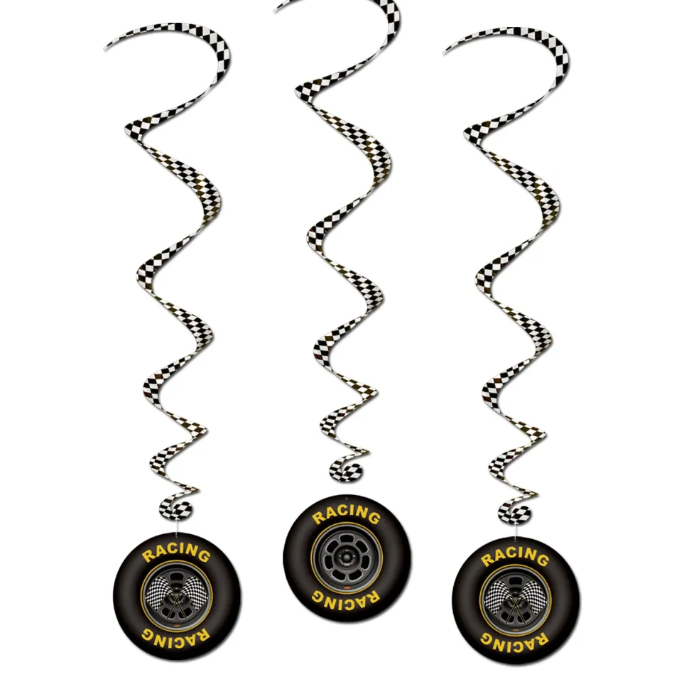 Racing Tire Whirls | 3ct