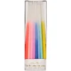 Rainbow Dipped Tapered Candles | 16ct