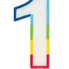 Rainbow Number 1 Candle | 1ct
