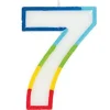 Rainbow Number 7 Candle | 1ct