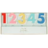 Rainbow Number Acrylic Toppers | 10ct