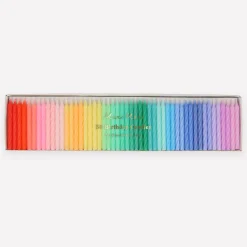 Rainbow Twisted Mini Candles | 50ct