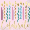Rainbow Birthday Sweet Foil Beverage Napkins | 16ct