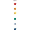 Rainbow 3D Paper Star Balloon String 6ft | 1ct