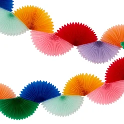 Rainbow Honeycomb Fan Garland | 1ct