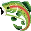 Rainbow Trout Supershape Mylar Balloon | 1ct