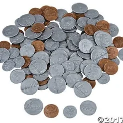 Realistic Plastic Coins | 144ct