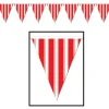 Red Striped Pennant Banner | 1 ct