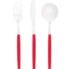 Red/White Birthday Mayhem Cutlery | 12ct