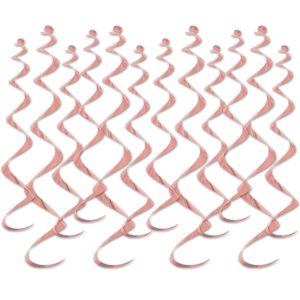 Rose Gold Metallic Whirls | 12ct