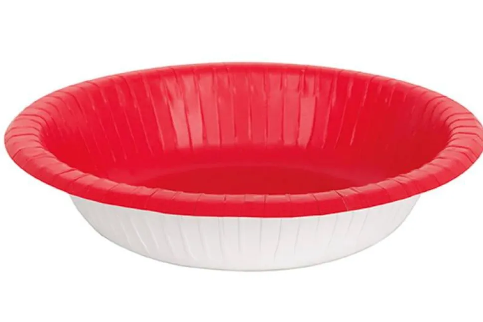 Ruby Red Paper Bowls | 20ct
