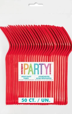 Ruby Red Premium Forks | 50ct