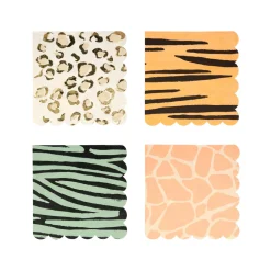 Safari Animal Print Large Napkins | 16ct