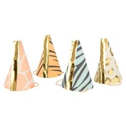 Safari Animal Print Party Hats | 8ct