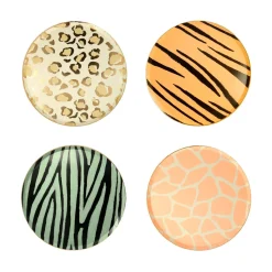 Safari Animal Print Side Plates | 8ct